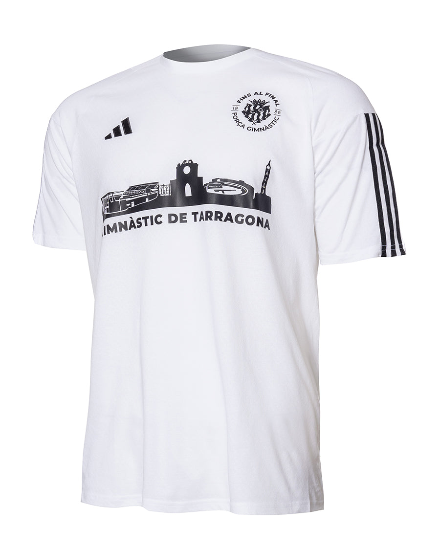 Camiseta "Fins al Final" Gimnàstic de Tarragona Blanca