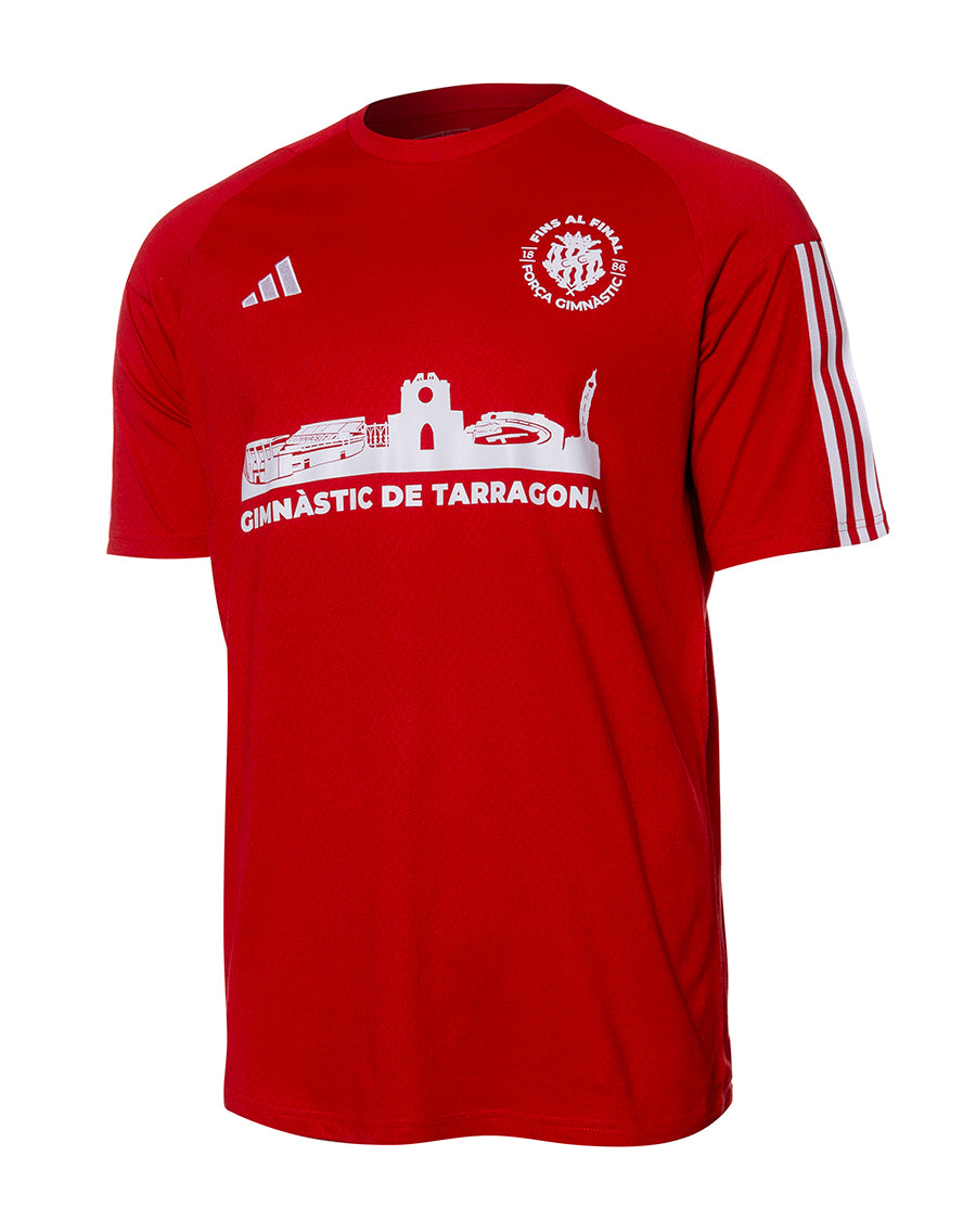 Camiseta "Fins al Final" Gimnàstic de Tarragona Roja