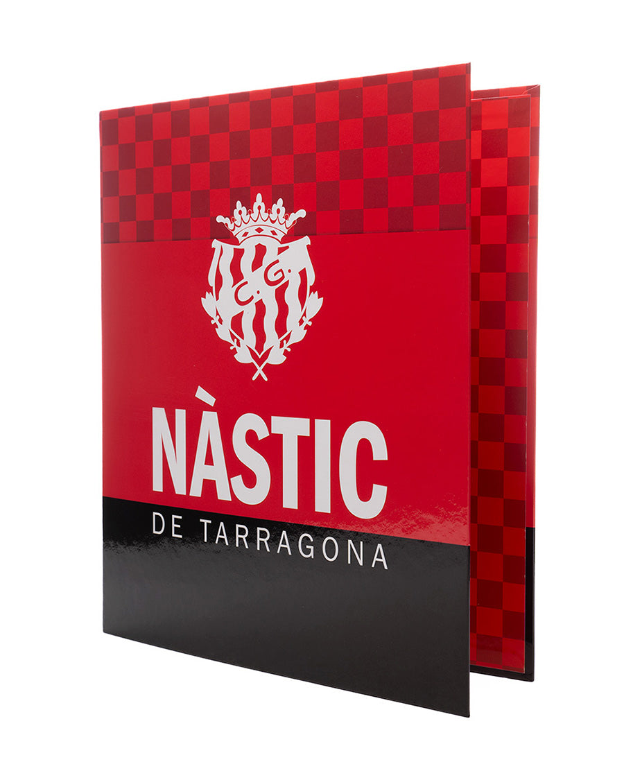 Carpeta Gimnàstic de Tarragona Archivador 4 Anillas Rojo-Negro