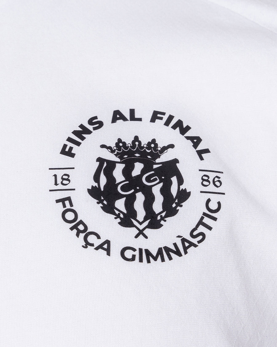 Camiseta "Fins al Final" Gimnàstic de Tarragona Blanca