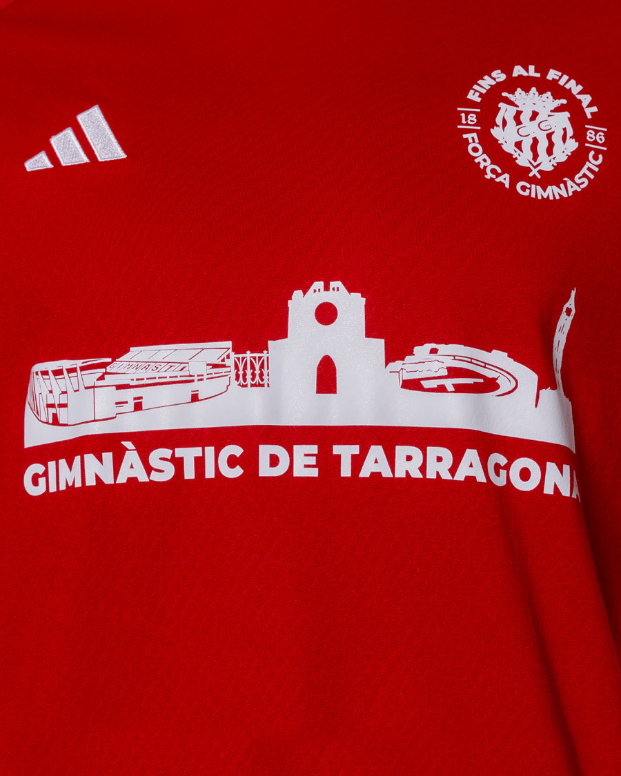 Camiseta "Fins al Final" Gimnàstic de Tarragona Roja